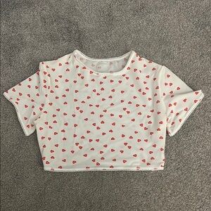 Skims Valentine’s Day super crop tshirt